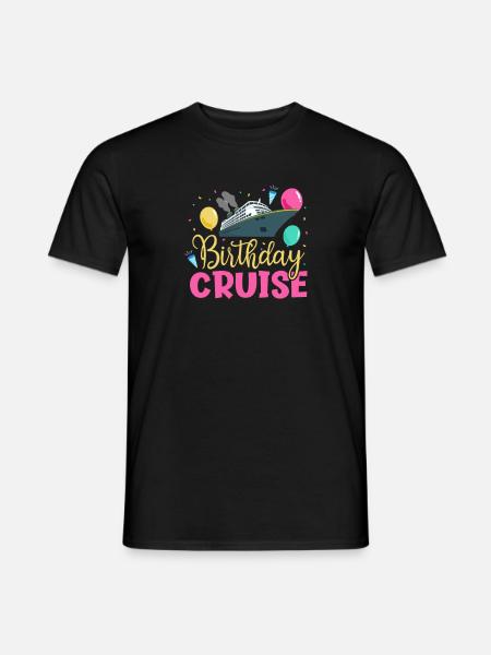 Cruise Birthday - Men's T-Shirt - black