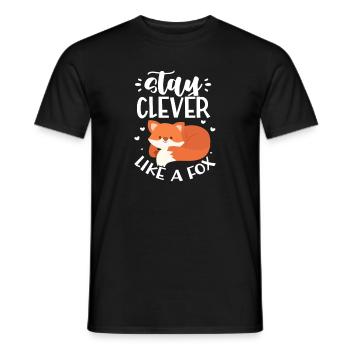 Renards Renards Forêt de renards Animal Forest Animal Animal Cadeau - T-shirt homme - noir - Devant - AI Model Male 178 light (178cm)