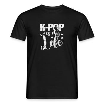 K-Pop Musique Coréenne Pop Corée Kpop Cadeau - T-shirt homme - noir - Devant - AI Model Male 178 light (178cm)