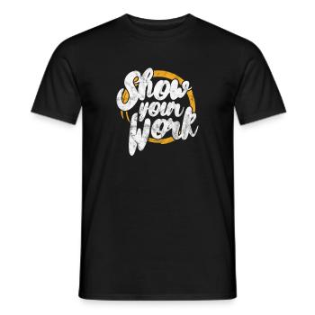 Mathematics - Men's T-Shirt - black - Front - AI Model Male 178 light (178cm)