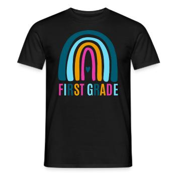 Les enseignants de première année retournent à l’école - T-shirt homme - noir - Devant - AI Model Male 178 light (178cm)