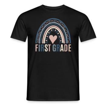 Les enseignants de première année retournent à l’école - T-shirt homme - noir - Devant - AI Model Male 178 light (178cm)