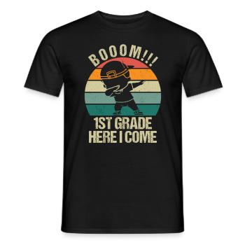 Les enseignants de première année retournent à l’école - T-shirt homme - noir - Devant - AI Model Male 178 light (178cm)