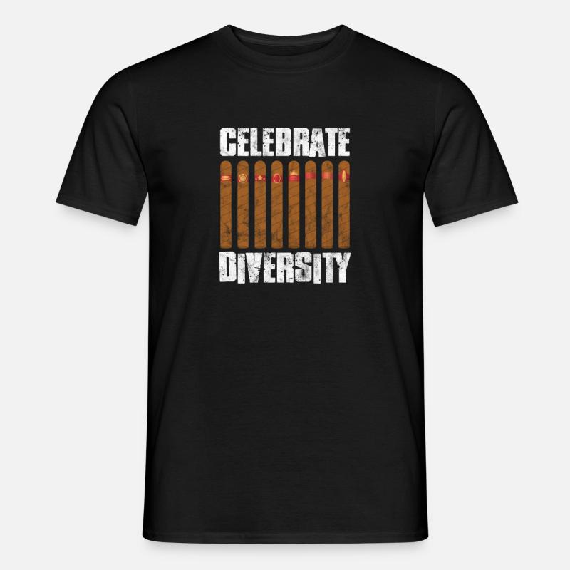 Zigarre - Männer T-Shirt - Schwarz