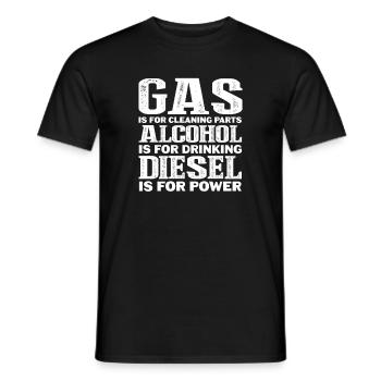 Diesel Auto Tuning Gasoline Vehicle Gift - Men's T-Shirt - black - Front - AI Model Male 178 light (178cm)