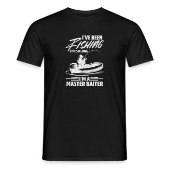 Angler - Men's T-Shirt - black - Front - AI Model Male 178 light (178cm)