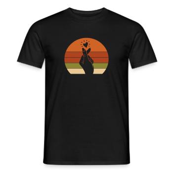 K-Pop - Männer T-Shirt - Schwarz - Vorne - AI Model Male 178 light (178cm)