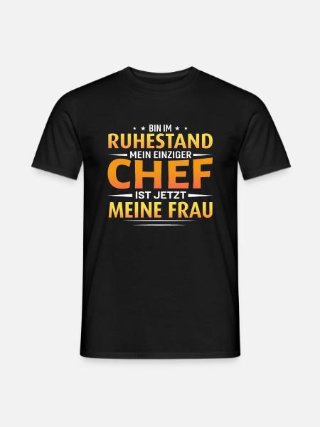 Ruhestand Lustig Frau - Männer T-Shirt - Schwarz