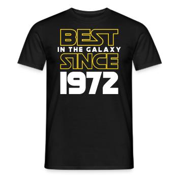 Best of the Galaxy 1972 50 Jahre Jubiläum - Männer T-Shirt - Schwarz - Vorne - AI Model Male 178 light (178cm)
