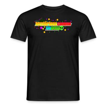 Mystérieux comme un ovni - T-shirt homme - noir - Devant - AI Model Male 178 light (178cm)