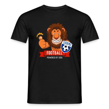 Finlande Finlande Lion Football Fan Produit - T-shirt homme - noir - Devant - AI Model Male 178 light (178cm)