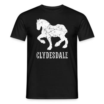 Chemise Clydesdale Clydesdale Rider - T-shirt homme - noir - Devant - AI Model Male 178 light (178cm)