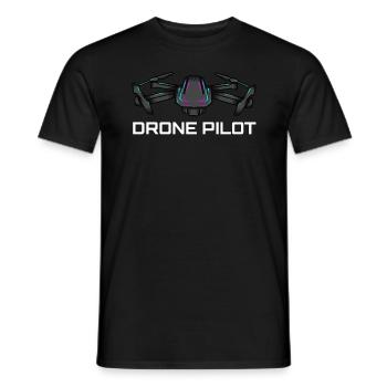 Drone Drone Pilote Drone Opérateur Quadcopter - T-shirt homme - noir - Devant - AI Model Male 178 light (178cm)