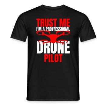 Drone Drone Pilote Drone Opérateur Quadcopter - T-shirt homme - noir - Devant - AI Model Male 178 light (178cm)