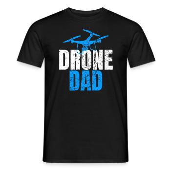 Drone Dad Drone Pilote Opérateur de Drone - T-shirt homme - noir - Devant - AI Model Male 178 light (178cm)