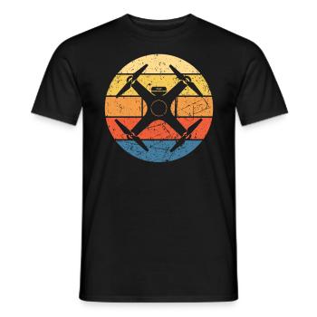 Drone Drone Pilote Drone Opérateur Quadcopter - T-shirt homme - noir - Devant - AI Model Male 178 light (178cm)