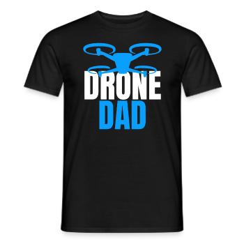 Drone Dad Drone Pilot Drone Operator - Men's T-Shirt - black - Front - AI Model Male 178 light (178cm)