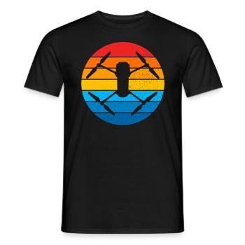 Drone Drone Pilote Drone Opérateur Quadcopter - T-shirt homme - noir - Devant - AI Model Male 178 light (178cm)