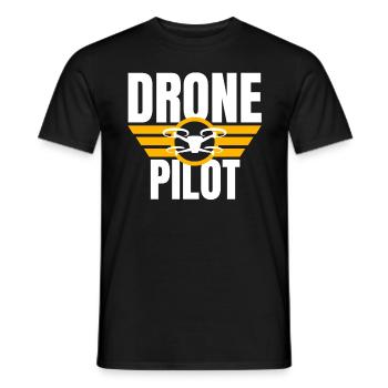 Drone Drone Pilote Drone Opérateur Quadcopter - T-shirt homme - noir - Devant - AI Model Male 178 light (178cm)