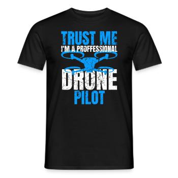 Drone Drone Pilote Drone Opérateur Quadcopter - T-shirt homme - noir - Devant - AI Model Male 178 light (178cm)