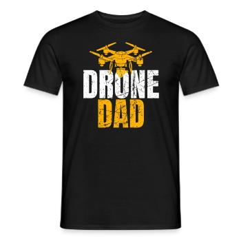 Drone Dad Drone Pilote Opérateur de Drone - T-shirt homme - noir - Devant - AI Model Male 178 light (178cm)