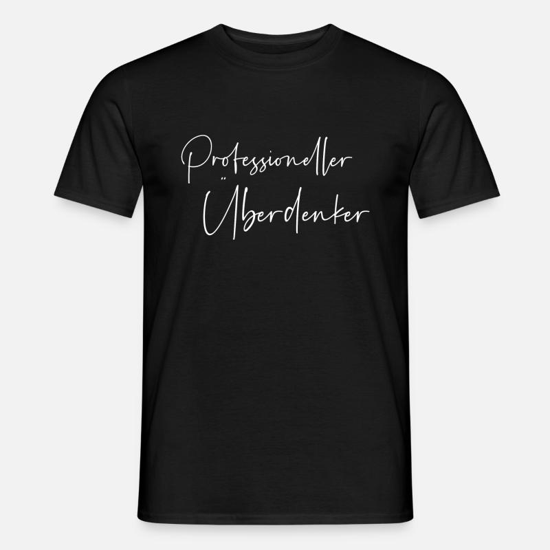 Professioneller Überdenker - Männer T-Shirt - Schwarz