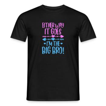 Big Brother Sibling Sister Gift - Men's T-Shirt - black - Front - AI Model Male 178 light (178cm)