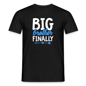 Big Brother Sibling Sister Gift - Men's T-Shirt - black - Front - AI Model Male 178 light (178cm)