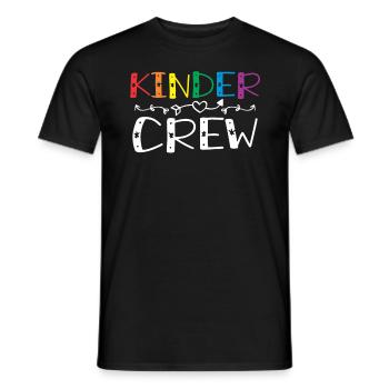 Kinder-Crew 1. Tag des Kindergartens Erzieherin - Männer T-Shirt - Schwarz - Vorne - AI Model Male 178 light (178cm)
