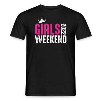 Week-end des filles 2022 Cadeau de voyage des filles - T-shirt homme - noir - Devant - AI Model Male 178 light (178cm)