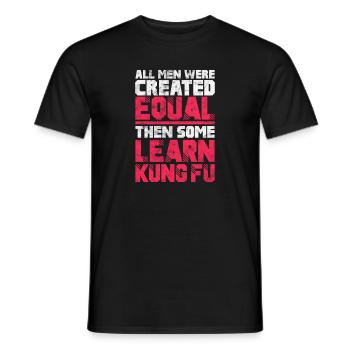 Kung-fu - T-shirt homme - noir - Devant - AI Model Male 178 light (178cm)