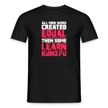 Kung Fu Kampfsport Kampfkunst Sport Geschenk - Männer T-Shirt - Schwarz - Vorne - AI Model Male 178 light (178cm)