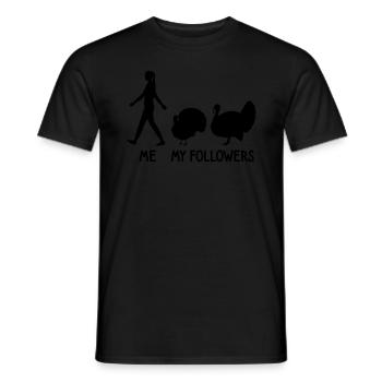 Je veux dire followers Turquie éleveur agriculteur agriculteur - T-shirt homme - noir - Devant - AI Model Male 178 light (178cm)