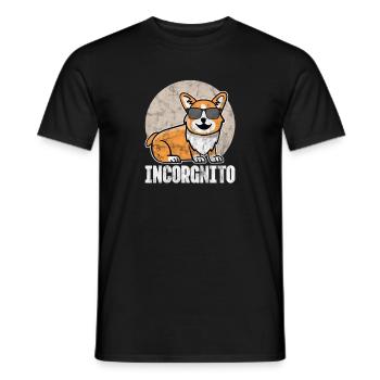 Welsh Corgi Dog Dog Dog Race Cadeau - T-shirt homme - noir - Devant - AI Model Male 178 light (178cm)