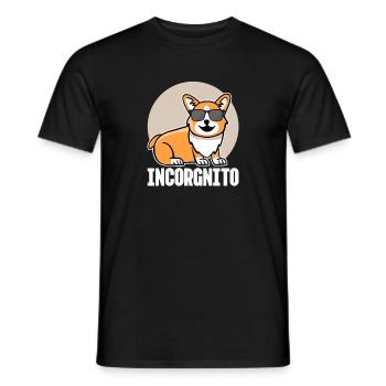 Corgi - Men's T-Shirt - black - Front - AI Model Male 178 light (178cm)