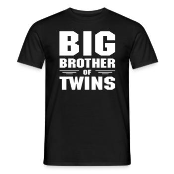 Grand Frère des Jumeaux Großer Bruder - T-shirt homme - noir - Devant - AI Model Male 178 light (178cm)