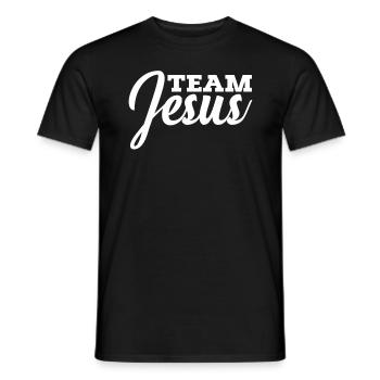 Team Jesus Christian Religion Christ Jesus - Männer T-Shirt - Schwarz - Vorne - AI Model Male 178 light (178cm)