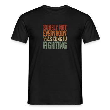 Kung-fu - T-shirt homme - noir - Devant - AI Model Male 178 light (178cm)