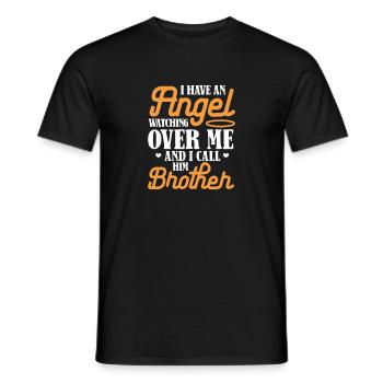 Big Brother Sibling Sister Gift - Men's T-Shirt - black - Front - AI Model Male 178 light (178cm)