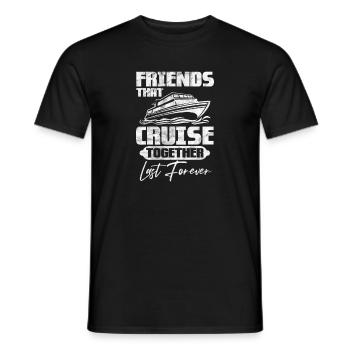 Cruise Cruise Ship Holiday Ship Gift - Men's T-Shirt - black - Front - AI Model Male 178 light (178cm)