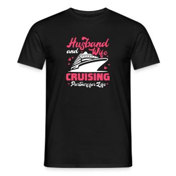 Croisière Mariage - T-shirt homme - noir - Devant - AI Model Male 178 light (178cm)