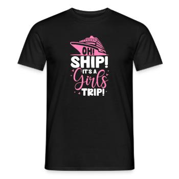 Kreuzfahrt - Männer T-Shirt - Schwarz - Vorne - AI Model Male 178 light (178cm)
