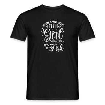 Angler - Men's T-Shirt - black - Front - AI Model Male 178 light (178cm)