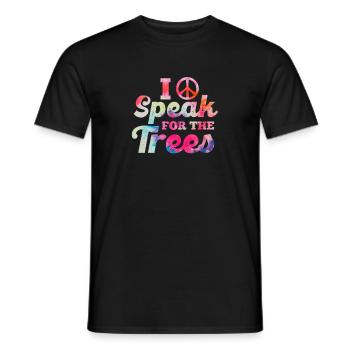 Hippie Peace Flower Power Amour Paix Cadeau - T-shirt homme - noir - Devant - AI Model Male 178 light (178cm)