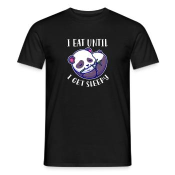 Panda Panda Bear Bear Animal Pandas Gift - Men's T-Shirt - black - Front - AI Model Male 178 light (178cm)