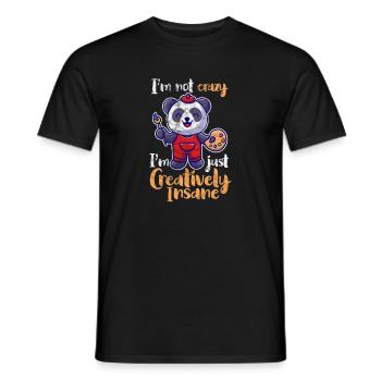 Panda - T-shirt homme - noir - Devant - AI Model Male 178 light (178cm)