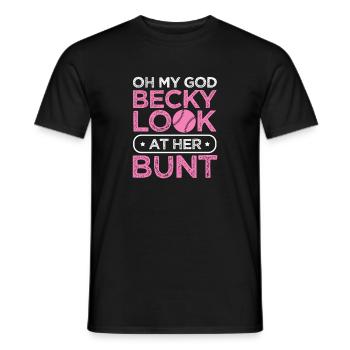 Softball Spieler Baseball Sport Pitcher Geschenk - Männer T-Shirt - Schwarz - Vorne - AI Model Male 178 light (178cm)