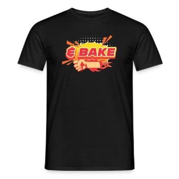 Agiter et cuire au four - T-shirt homme - noir - Devant - AI Model Male 178 light (178cm)