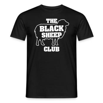La drôle de famille sarcastique du Black Sheep Club - T-shirt homme - noir - Devant - AI Model Male 178 light (178cm)