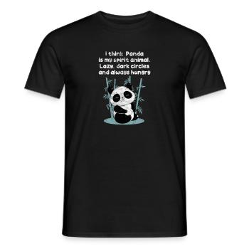 Panda - T-shirt homme - noir - Devant - AI Model Male 178 light (178cm)